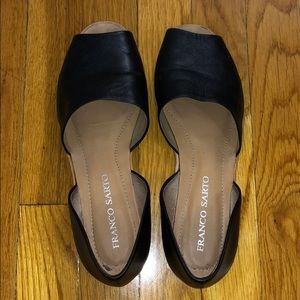 Franco Sarto peep toe, slip ons